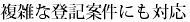 複雑な登記案件にも対応いたします。.jpg